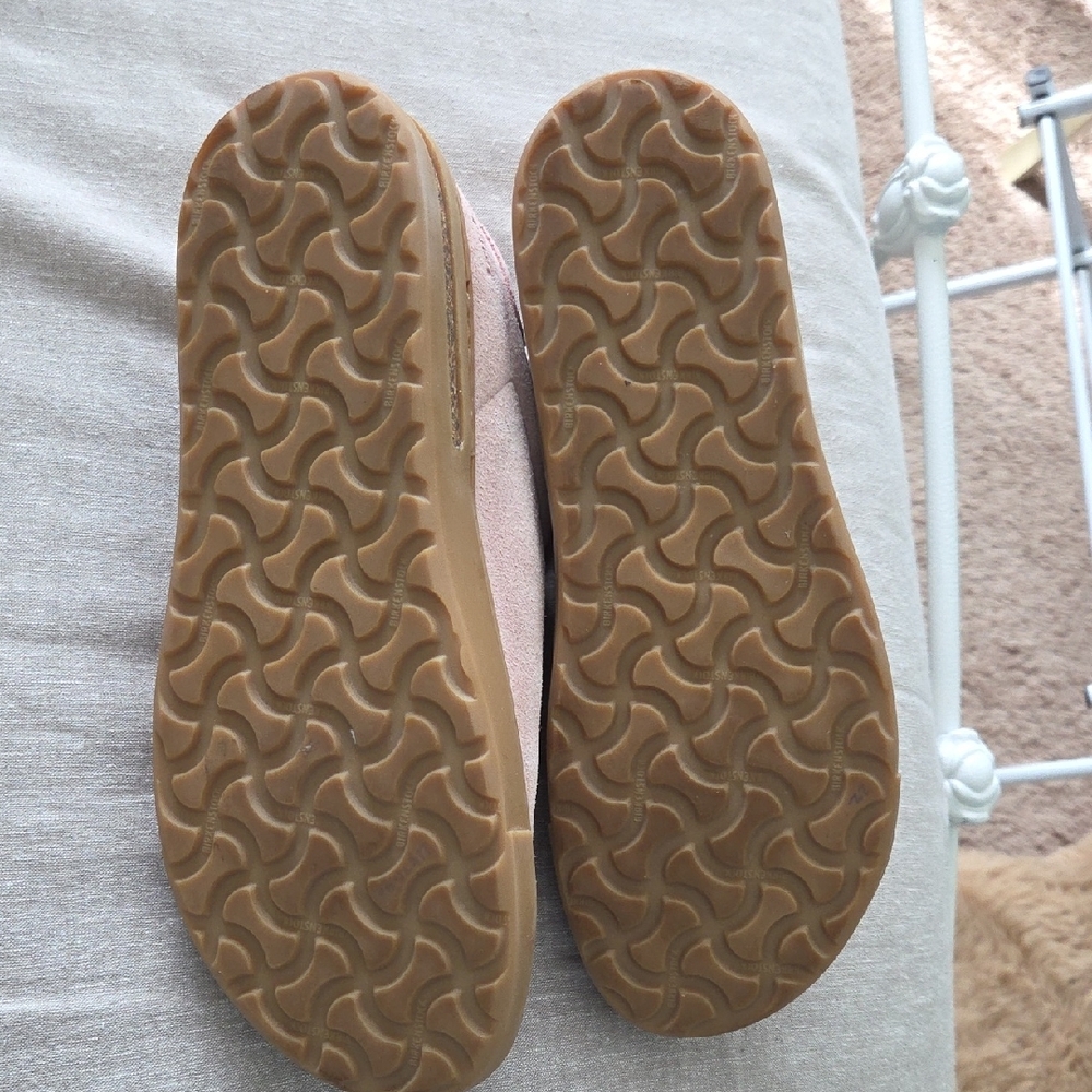 Birkenstock Bend Low Pink Suede Sneakers - Picture 7 of 10